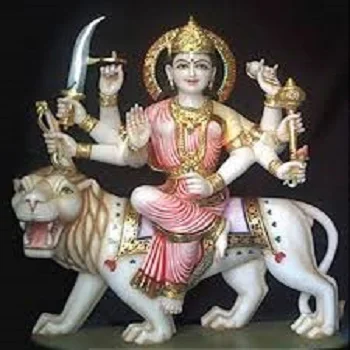  Marble Murti Jaipur Sherawali Statue